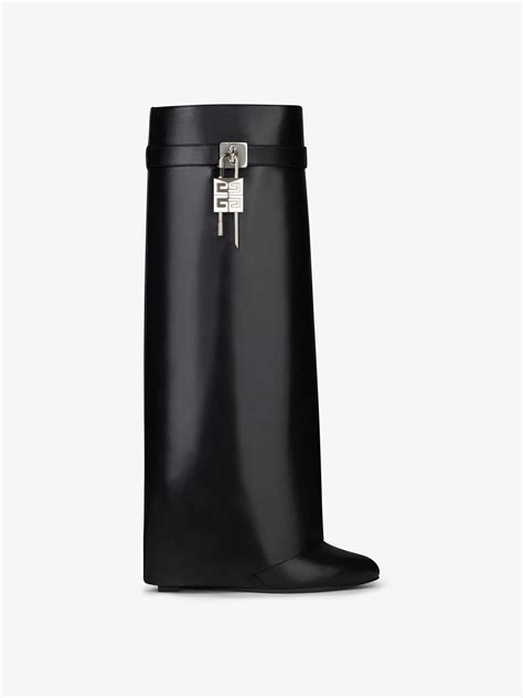 givenchy lock boots shark.